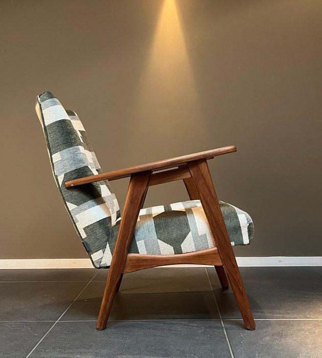 Fauteuil - Eik - Geheel gerestaureerde en opnieuw, Antiek en Kunst, Kunst | Designobjecten