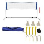 vidaXL Filet de badminton avec volants 300 x 155 cm, Sports & Fitness, Badminton, Neuf, Verzenden