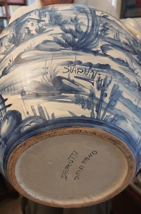 Deruta - Susanna Starnini - Vase (2) - Terre cuite - Vase en, Antiek en Kunst, Antiek | Glaswerk en Kristal