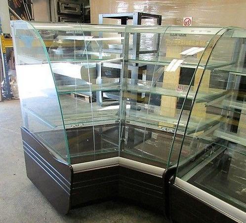 Gebaksvitrine binnen hoek 135cm, neutraal, SHOWROOMMODEL, Articles professionnels, Horeca | Autre