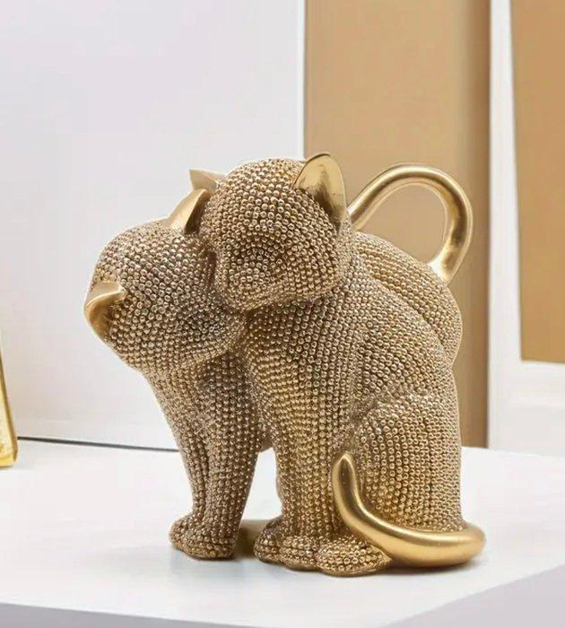 AGA Design - Figurine - “Complicità Felina” – Statuetta in, Antiek en Kunst, Curiosa en Brocante