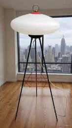 Lampe - Verre, Métal, Laiton - Lampe sur pied avec