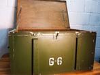 Krat - Grote militaire koffer - Hout, Metaal