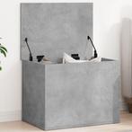 vidaXL Opbergbox 60x42x46 cm bewerkt hout betongrijs, Huis en Inrichting, Verzenden, Nieuw