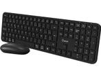 Qware - Draadloos toetsenbord + muis - Azerty - Zwart, Verzenden, Qware, Draadloos, Nieuw