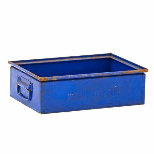 Magazijnbak staal  L: 470, B: 315, H: 145 (mm) blauw, Zakelijke goederen, Kantoor en Winkelinrichting | Magazijn, Stelling en Opslag