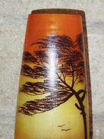 Joma (Montreuil, France) - Vase Art Nouveau émaillé de cerf, Antiek en Kunst