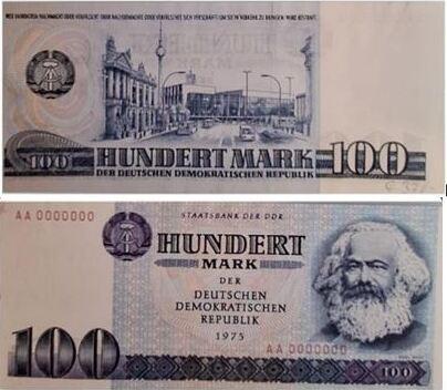 Duitsland 100 Mark 1975 0 Serie Nr Aa0000000 druckfrisch, Postzegels en Munten, Bankbiljetten | Europa | Niet-Eurobiljetten, België