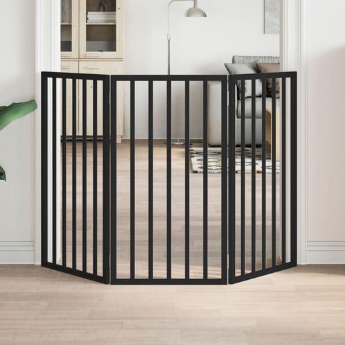 vidaXL Hondenhek inklapbaar 3 panelen 150 cm populierenhout, Dieren en Toebehoren, Hondenbenches, Nieuw, Verzenden