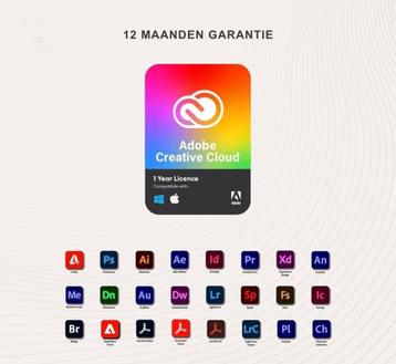 Adobe Creative Cloud 1 Jaar – 2 Apparaten – Snelle Levering beschikbaar voor biedingen