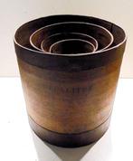 Maatbeker - Hout , smeedijzer - 4 Inhoudsmaten 10L max., Antiek en Kunst