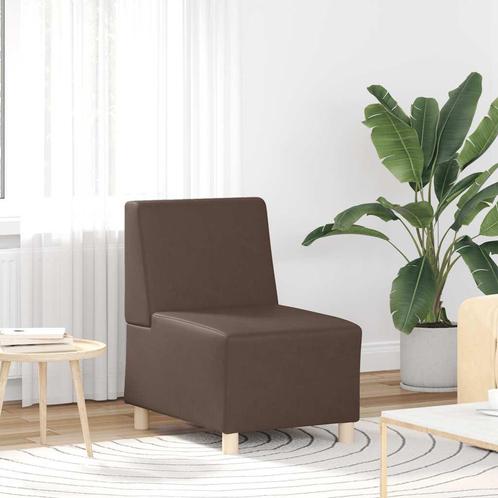 vidaXL Modulaire bank zonder armleuningen bruin 55 cm, Huis en Inrichting, Zetels | Zetels, Nieuw, Verzenden
