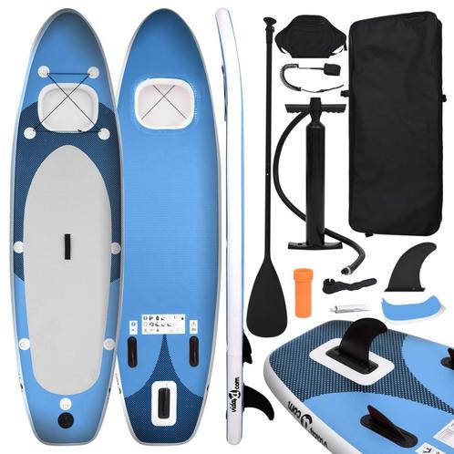 vidaXL Ensemble de planche SUP gonflable Bleu 330x76x10, Watersport en Boten, Kitesurfen, Verzenden