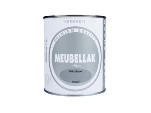 Veiling - Hermadix Meubellak eXtra - Dekkend - Krijtmat Grij, Doe-het-zelf en Bouw, Verf, Beits en Lak, Nieuw