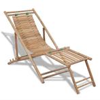 Tuinstoel Bamboe Verstelbaar | Retour Deal | 40% Korting, Tuin en Terras, Verzenden, Nieuw, Hout
