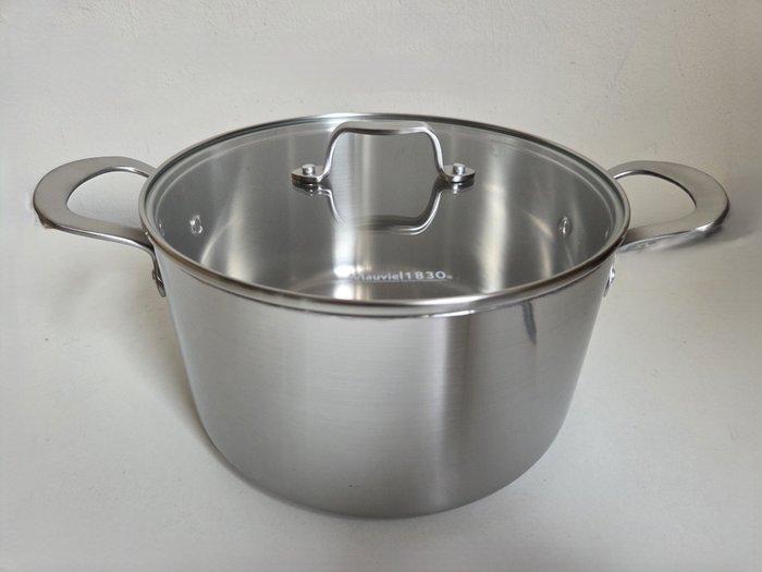Mauviel - Braadpan - Mauviel 1830 Faitout 24 cm met deksel -, Antiek en Kunst, Antiek | Keukengerei