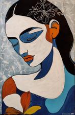 Gorica Kiesshauer (1971) - Wigulins Art - Blue Mood - 1/1, Antiek en Kunst, Kunst | Schilderijen | Modern