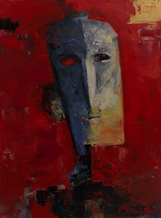 Aziz Sulaimanov - The Knight, Antiek en Kunst, Kunst | Schilderijen | Modern