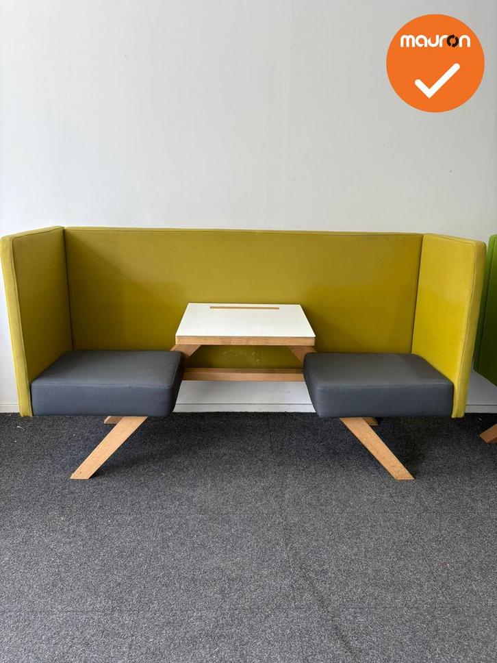 Design Zitmeubel - TOOaPICNIC Hide 110 - Geel met Antraciet, Zakelijke goederen, Kantoor en Winkelinrichting | Kantoormeubilair en Inrichting