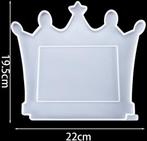 Siliconenmal fotolijstje bordje kader kroon epoxy resin 16, Hobby & Loisirs créatifs, Bricolage