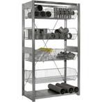 Bito draadmand stelling H250xB100xD50 6 manden licht, Ophalen of Verzenden