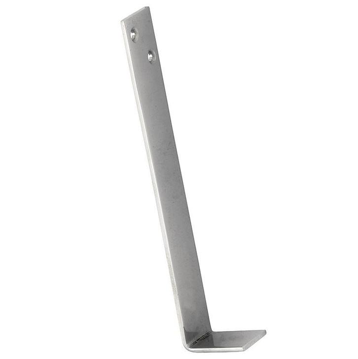 Valijzer Elegant glans nikkel 180 mm, Doe-het-zelf en Bouw, Hang- en Sluitwerk, Klink of Kruk, Nieuw, Overige materialen