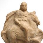 Oud-Grieks, Hellenistisch Terracotta Paard en Ruiter