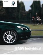 2004 BMW 5 SERIE SEDAN INDIVIDUAL BROCHURE ENGELS, Ophalen of Verzenden, Nieuw