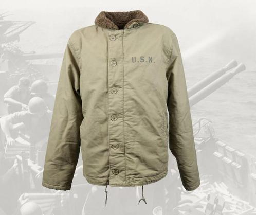 Replica navy deck jacket US ww2, Verzamelen, Militaria | Tweede Wereldoorlog, Marine, Kleding of Schoenen, Ophalen of Verzenden