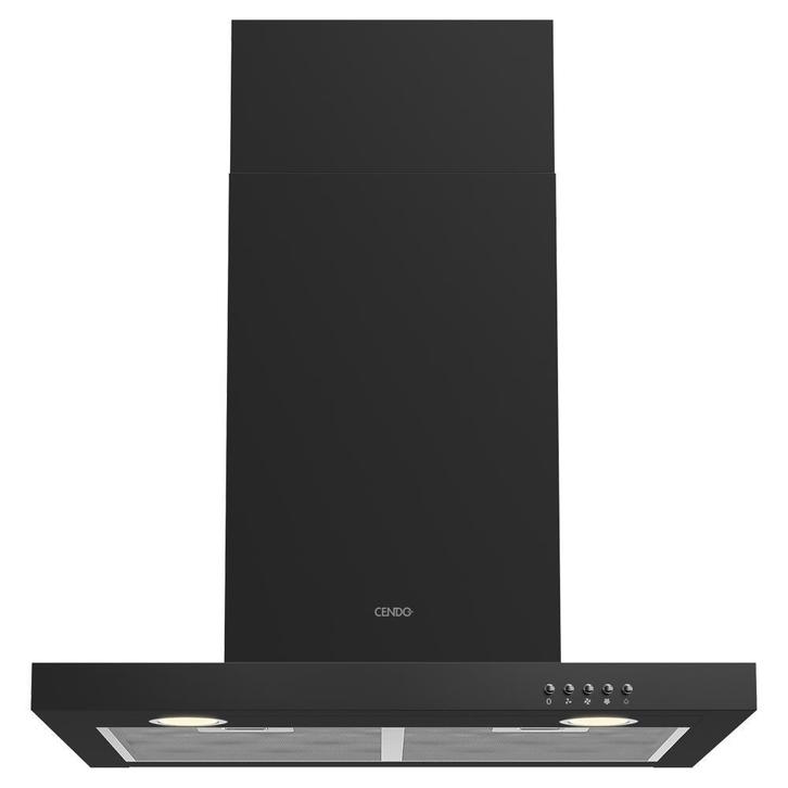 Wand dampkap - 60 cm - Zwart - 730 m3/h - CENDO BMB506PDZ, Elektronische apparatuur, Afzuigkappen, Vrijstaand, 600 tot 800 m³ per uur