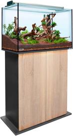 Aquatank 82x40x50cm aquarium + meubel cherry, Ophalen of Verzenden, Leeg aquarium