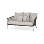 Rotan beige tuinbank | Met zitkussens | rattan