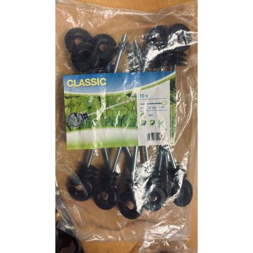 Oogisolator  voor metalen paal, m6 - 22cm (10 st) - kerbl, Tuin en Terras, Schuttingen, Nieuw