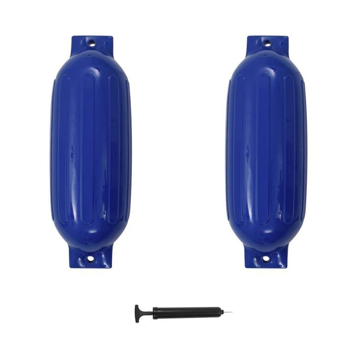 vidaXL Bootstootkussens 2 st 69x21,5 cm PVC blauw, Watersport en Boten, Bootonderdelen, Nieuw, Verzenden