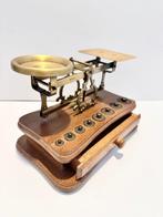 Westa - Post/brieven weegschaal - Hout, Messing