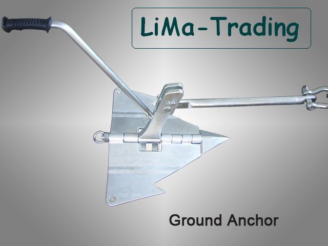 Grondanker, groundanchor , Met gratis robuuste canvas tas., Auto diversen, Autosport-onderdelen, Nieuw, Ophalen of Verzenden