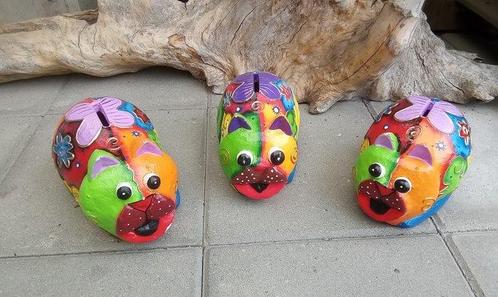 Tirelire (3) - style Cowparade - Bois - Chat Popart, Antiek en Kunst, Kunst | Designobjecten