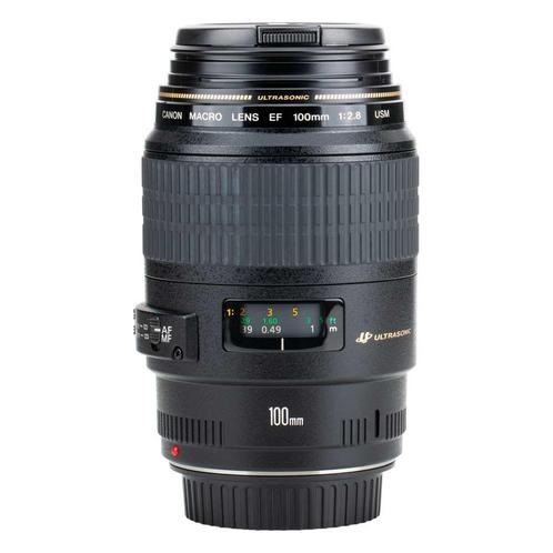 Canon EF 100mmm f/2.8 Macro USM met garantie, Audio, Tv en Foto, Foto | Lenzen en Objectieven, Verzenden