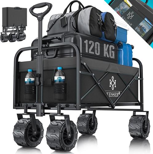 KESSER® Bolderkar opvouwbaar Bolderwagen tot 120 kg draagver, Doe-het-zelf en Bouw, Gereedschap | Overige machines, Verzenden