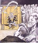 Spotprent over de samenwerking van communistische Nederla..., Antiek en Kunst, Kunst | Litho's en Zeefdrukken, Verzenden