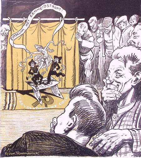 Spotprent over de samenwerking van communistische Nederla..., Antiek en Kunst, Kunst | Litho's en Zeefdrukken, Verzenden