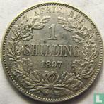 Zuid-Afrika 1 shilling 1897, Postzegels en Munten, Munten | Afrika, Verzenden, Overige landen, Losse munt, Goud