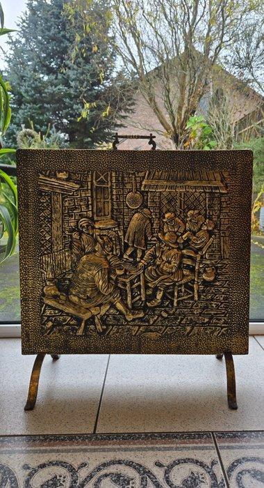 Kachel - Hout, Messing, Antiek en Kunst, Curiosa en Brocante