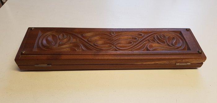 Grand jeu traditionnel de Mancala – Oware (Awalé) en bois, Antiek en Kunst, Kunst | Niet-Westerse kunst