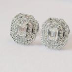 Oorbellen - 14 karaat Witgoud -  0.52ct. tw. Diamant, Handtassen en Accessoires, Oorbellen, Nieuw