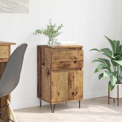 vidaXL Dressoir met lade Oud hout 35 x 40 x 70 cm Bewerkt, Huis en Inrichting, Kasten | Dressoirs, Nieuw, Verzenden