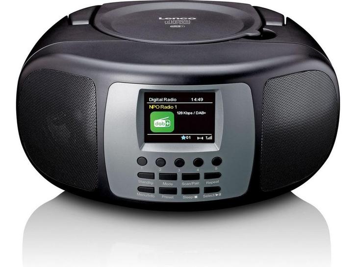 Lenco SCD-860BK - Draagbare DAB+/FM radio met Bluetooth en, Huis en Inrichting, Woonaccessoires | Overige, Zo goed als nieuw, Verzenden