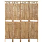 vidaXL Kamerscherm met 4 panelen 160x180 cm bamboe, Huis en Inrichting, Verzenden, Nieuw