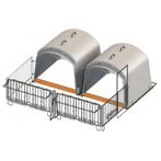 Kalverhut kalveriglo calfhouse premium xl met omheining,, Zakelijke goederen