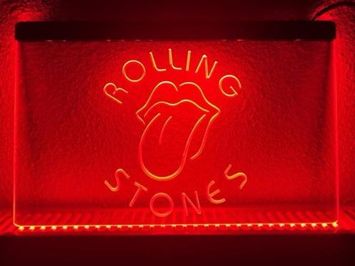 Rolling stones neon bord lamp LED verlichting lichtbak #2, Maison & Meubles, Lampes | Autre, Envoi